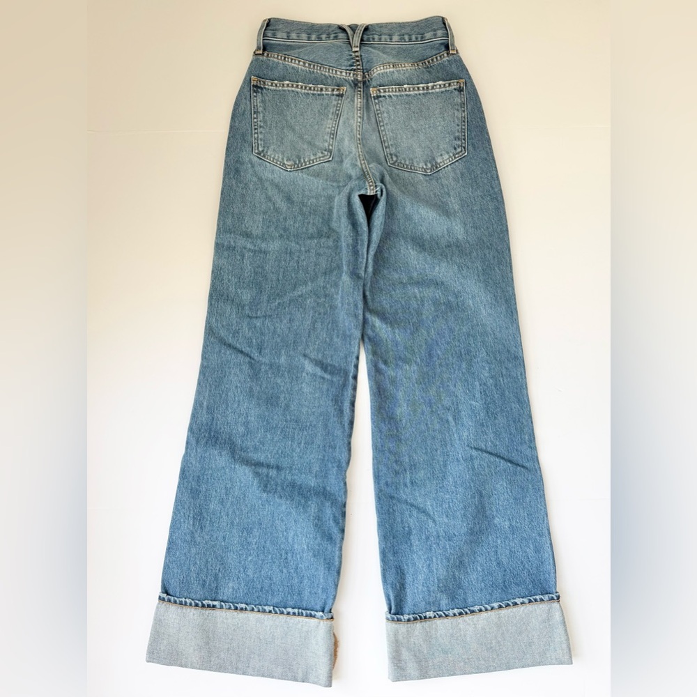 Veronica Beard Taylor High Rise Wide Leg Jeans Cuffed Denim 25 - Picture 8 of 9